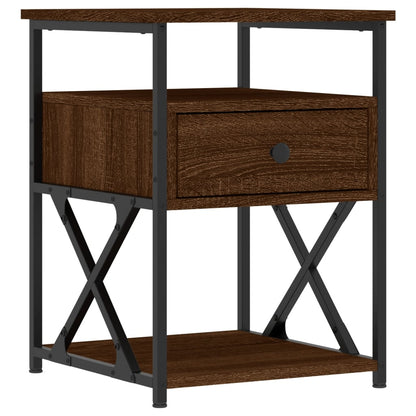 vidaXL Bedside Cabinets 2 pcs Brown Oak 40x42x55 cm Engineered Wood