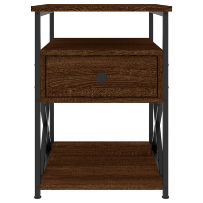 vidaXL Bedside Cabinets 2 pcs Brown Oak 40x42x55 cm Engineered Wood