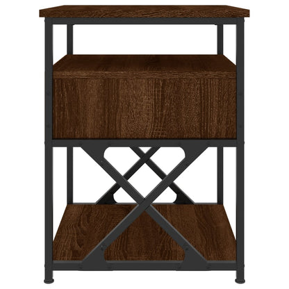 vidaXL Bedside Cabinets 2 pcs Brown Oak 40x42x55 cm Engineered Wood