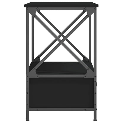 vidaXL Bedside Tables 2 pcs Black 50x41x65 cm Engineered Wood