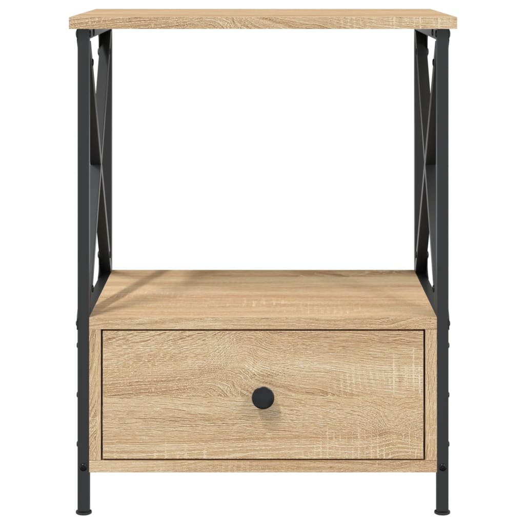vidaXL Bedside Tables 2 pcs Sonoma Oak 50x41x65 cm Engineered Wood