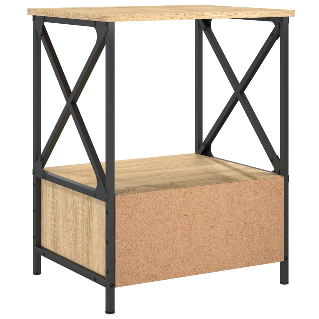vidaXL Bedside Tables 2 pcs Sonoma Oak 50x41x65 cm Engineered Wood