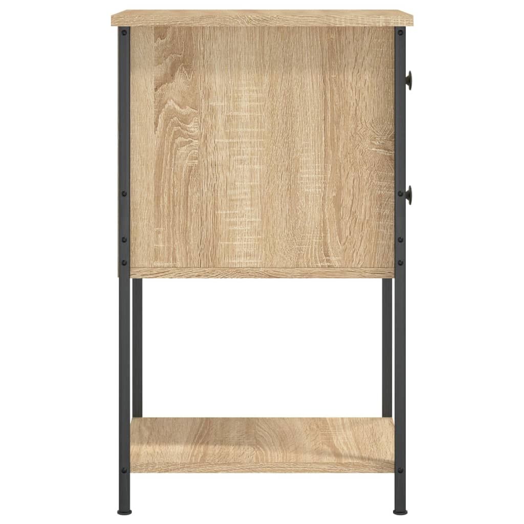 vidaXL Bedside Cabinet Sonoma Oak 32x42x70 cm Engineered Wood