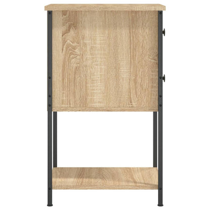 vidaXL Bedside Cabinet Sonoma Oak 32x42x70 cm Engineered Wood