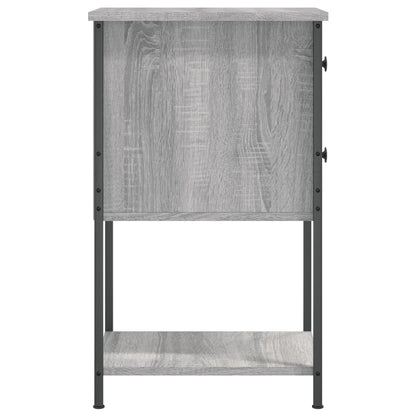 vidaXL Bedside Cabinet Grey Sonoma 32x42x70 cm Engineered Wood