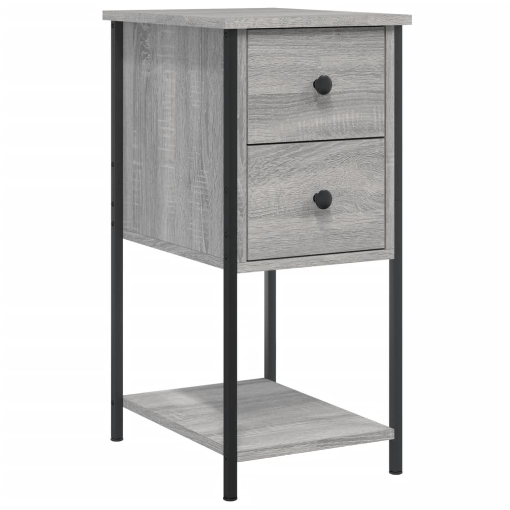 vidaXL Bedside Cabinets 2 pcs Grey Sonoma 32x42x70 cm Engineered Wood