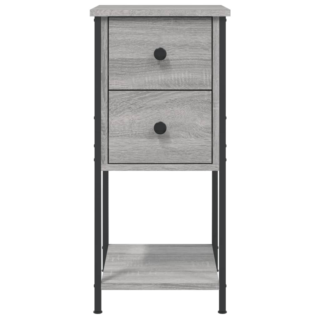 vidaXL Bedside Cabinets 2 pcs Grey Sonoma 32x42x70 cm Engineered Wood