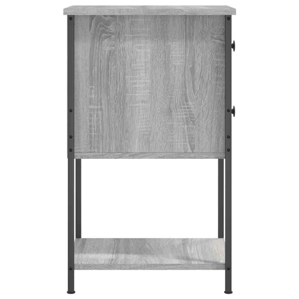 vidaXL Bedside Cabinets 2 pcs Grey Sonoma 32x42x70 cm Engineered Wood