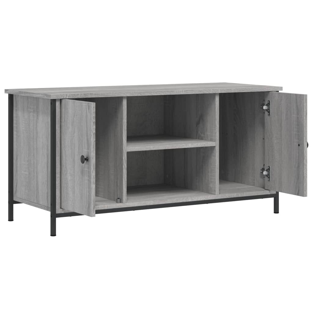 vidaXL TV Cabinet Grey Sonoma 100x40x50 cm Engineered Wood