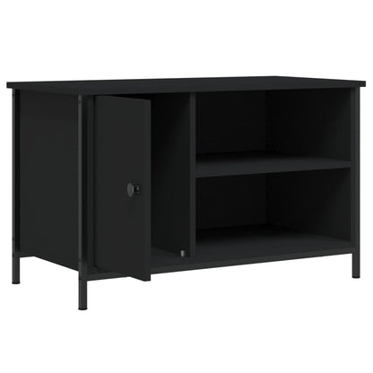 vidaXL TV Cabinet Black 80x40x50 cm Engineered Wood