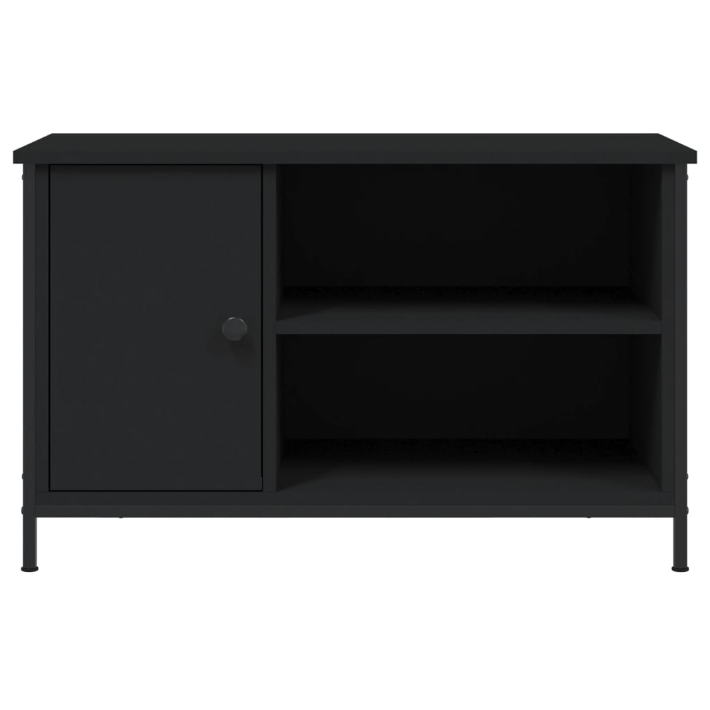 vidaXL TV Cabinet Black 80x40x50 cm Engineered Wood