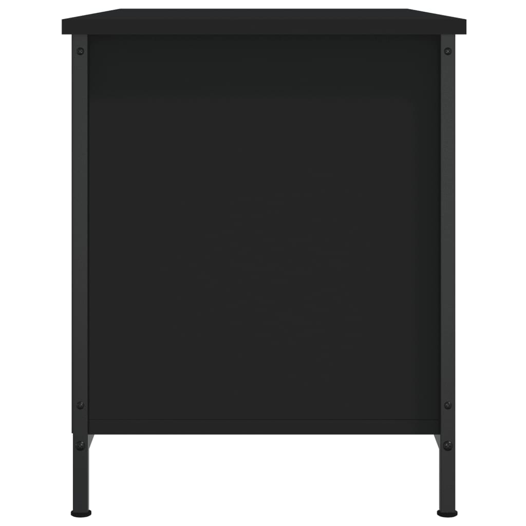 vidaXL TV Cabinet Black 80x40x50 cm Engineered Wood