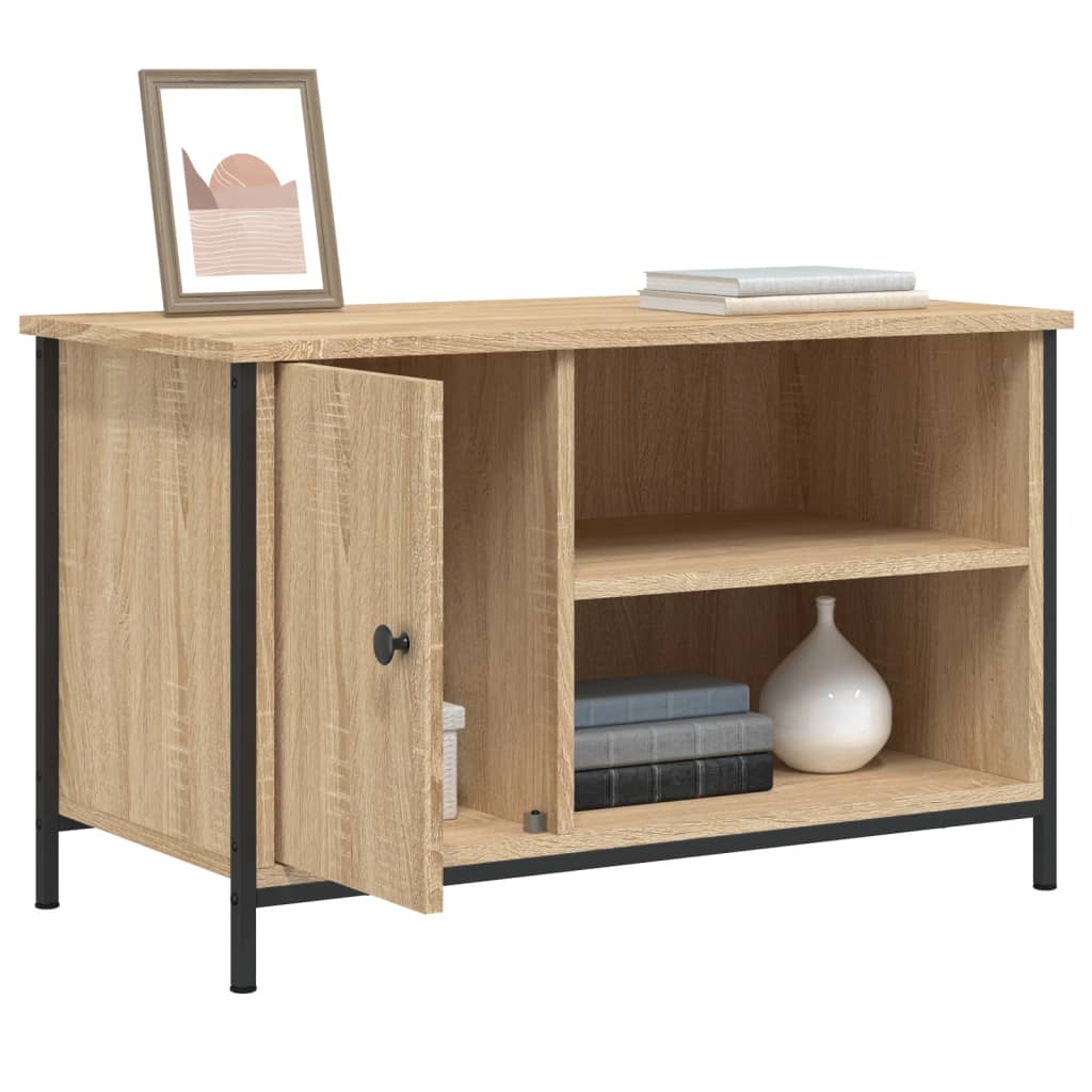 vidaXL TV Cabinet Sonoma Oak 80x40x50 cm Engineered Wood