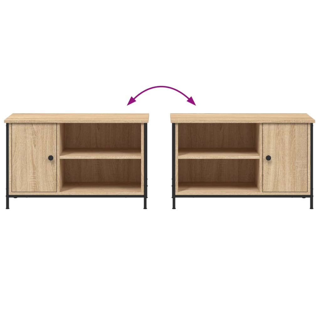 vidaXL TV Cabinet Sonoma Oak 80x40x50 cm Engineered Wood