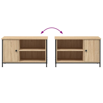 vidaXL TV Cabinet Sonoma Oak 80x40x50 cm Engineered Wood