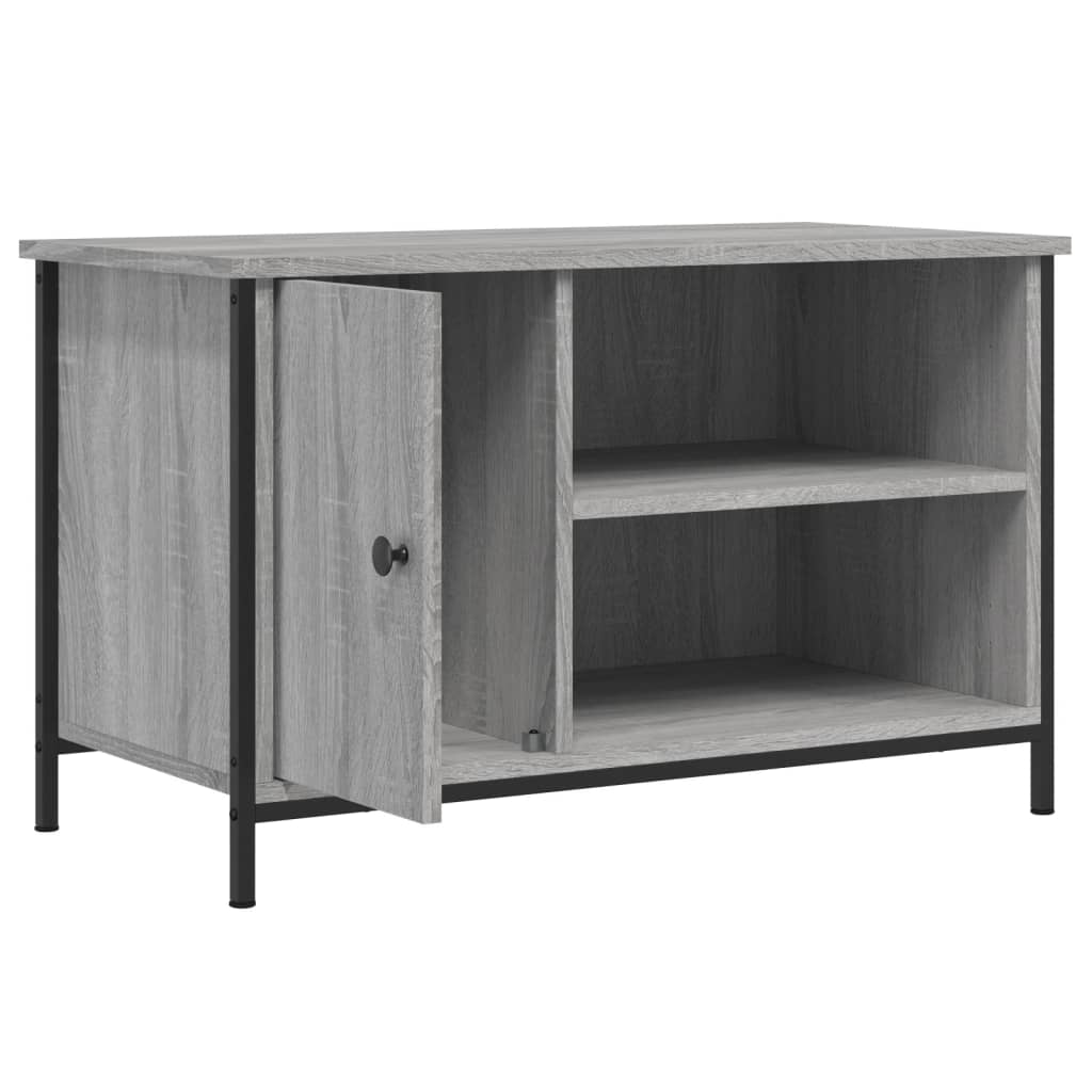 vidaXL TV Cabinet Grey Sonoma 80x40x50 cm Engineered Wood