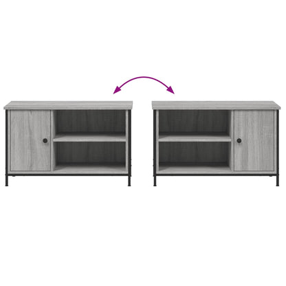 vidaXL TV Cabinet Grey Sonoma 80x40x50 cm Engineered Wood