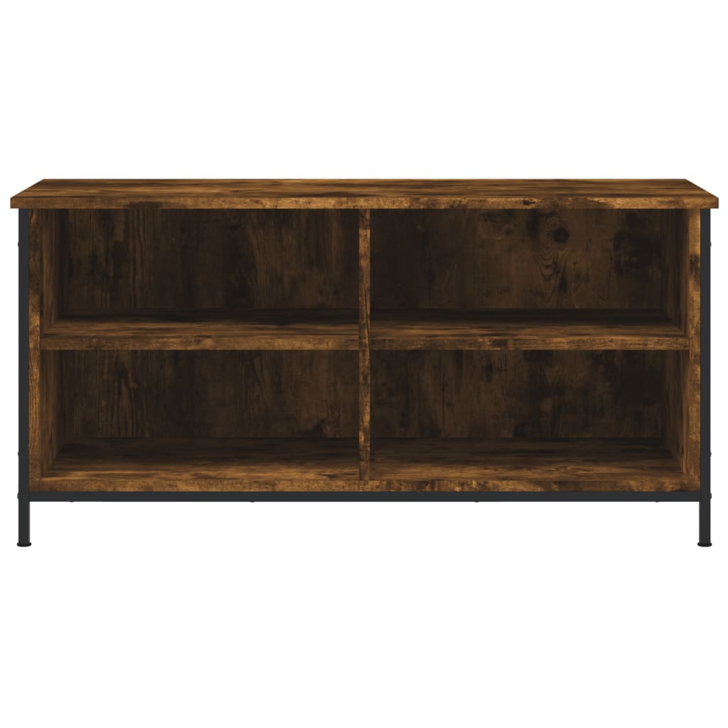 vidaXL TV Cabinet Smoked Oak 100x40x50 cm Engineered Wood