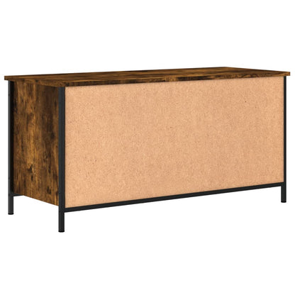 vidaXL TV Cabinet Smoked Oak 100x40x50 cm Engineered Wood