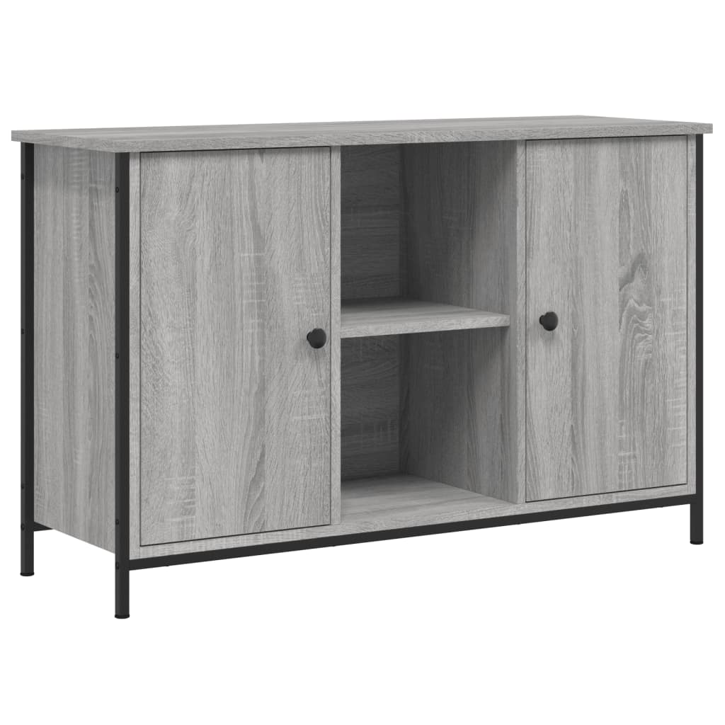 vidaXL TV Cabinet Grey Sonoma 100x35x65 cm Engineered Wood