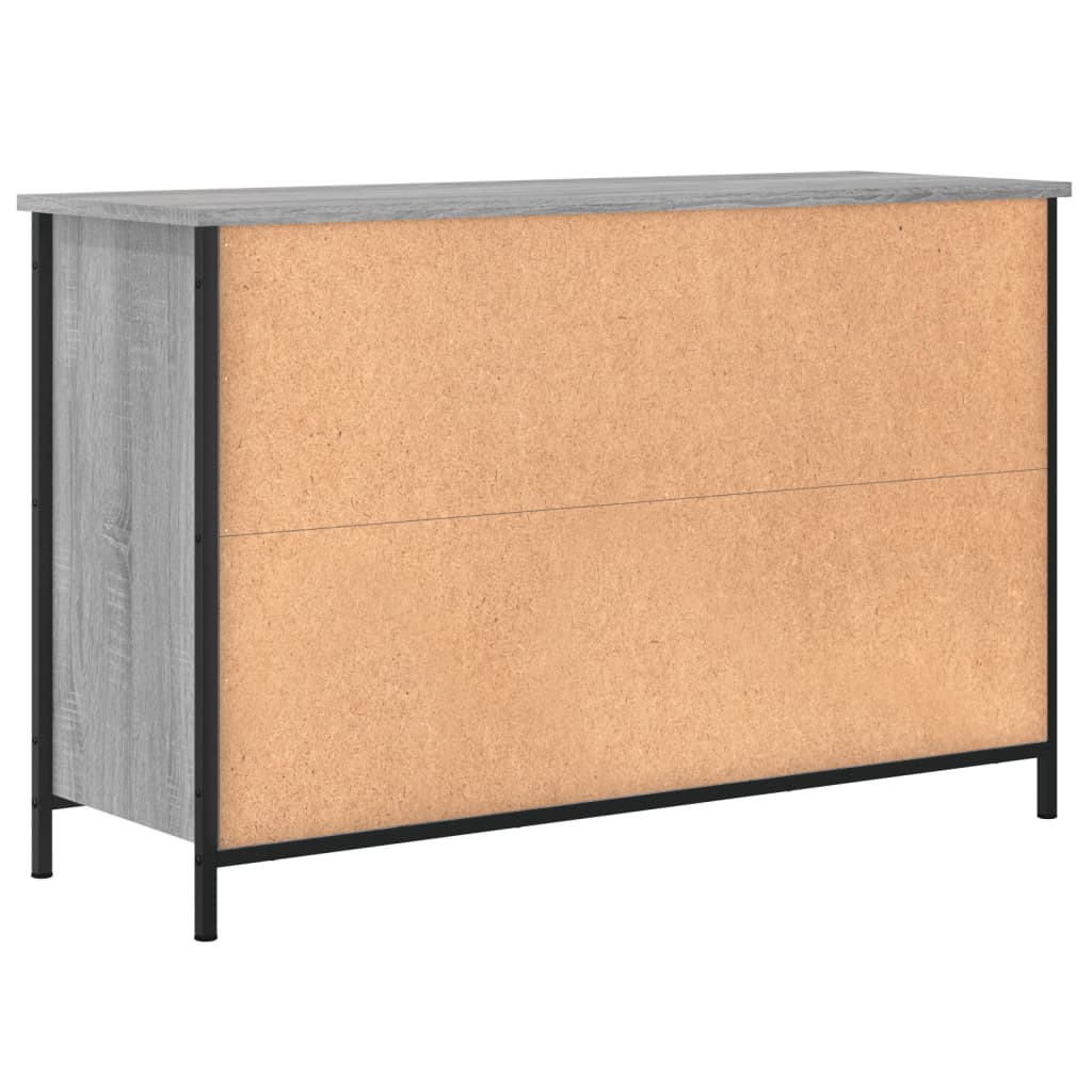vidaXL TV Cabinet Grey Sonoma 100x35x65 cm Engineered Wood