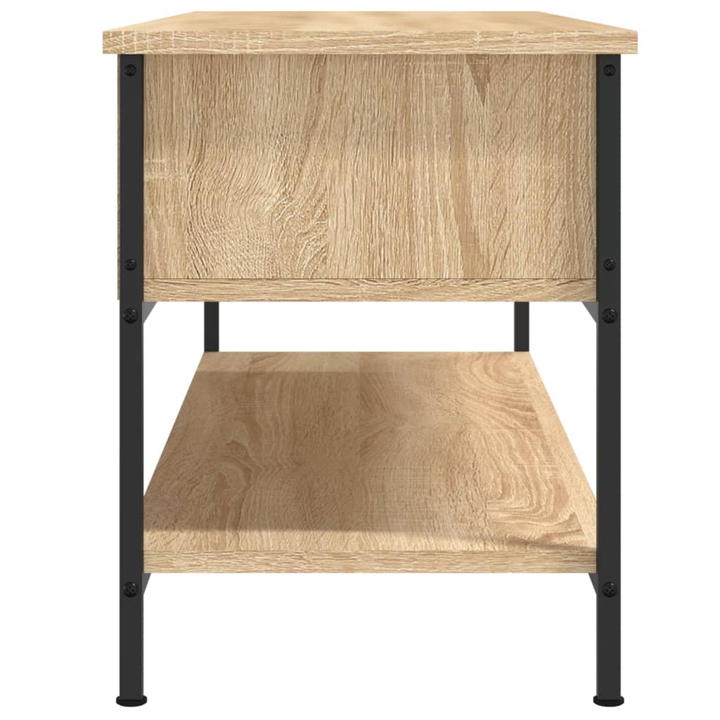 vidaXL TV Cabinet Sonoma Oak 100x35x45 cm Engineered Wood