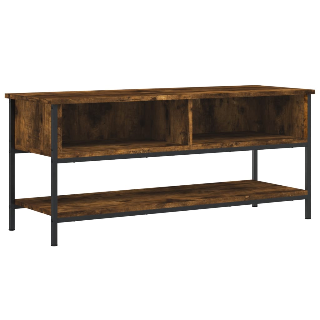 vidaXL TV Cabinet Smoked Oak 100x35x45 cm Engineered Wood