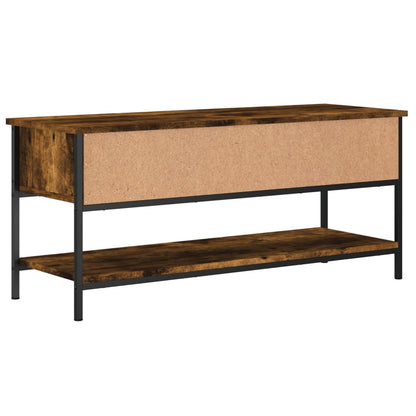vidaXL TV Cabinet Smoked Oak 100x35x45 cm Engineered Wood