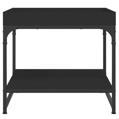 vidaXL Coffee Table Black 49.5x49.5x45 cm Engineered Wood