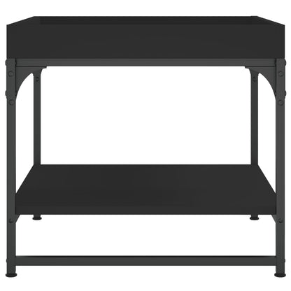 vidaXL Coffee Table Black 49.5x49.5x45 cm Engineered Wood