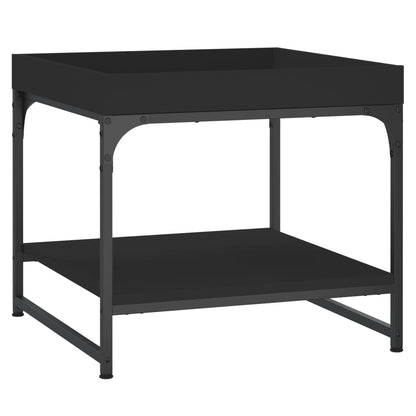 vidaXL Coffee Table Black 49.5x49.5x45 cm Engineered Wood