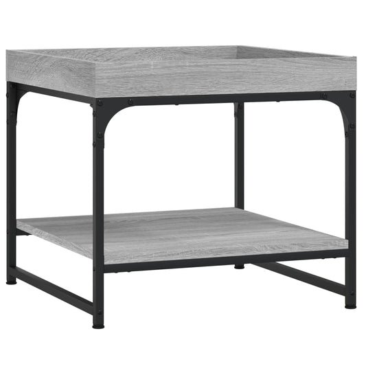 vidaXL Coffee Table Grey Sonoma 49.5x49.5x45 cm Engineered Wood