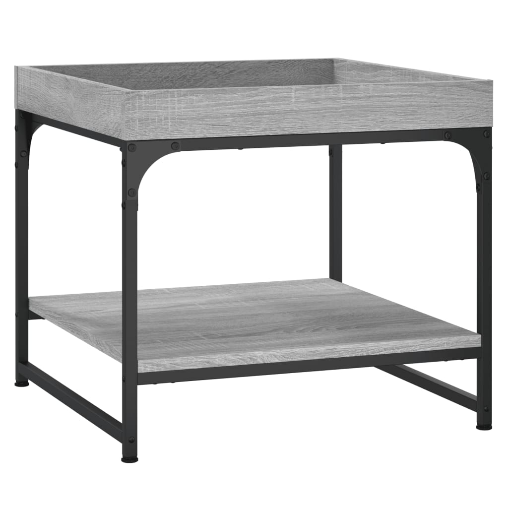 vidaXL Coffee Table Grey Sonoma 49.5x49.5x45 cm Engineered Wood