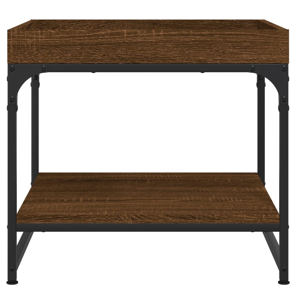 vidaXL Coffee Table Brown Oak 49.5x49.5x45 cm Engineered Wood