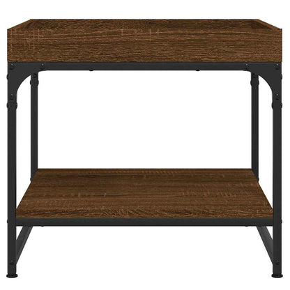 vidaXL Coffee Table Brown Oak 49,5x49,5x45 cm Engineered Wood