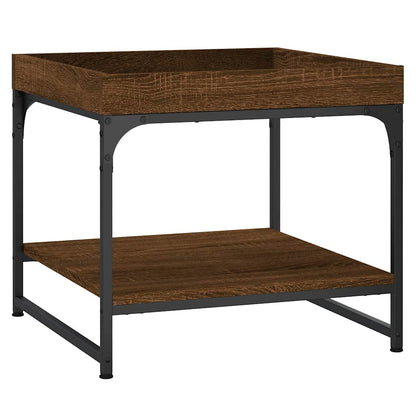 vidaXL Coffee Table Brown Oak 49,5x49,5x45 cm Engineered Wood