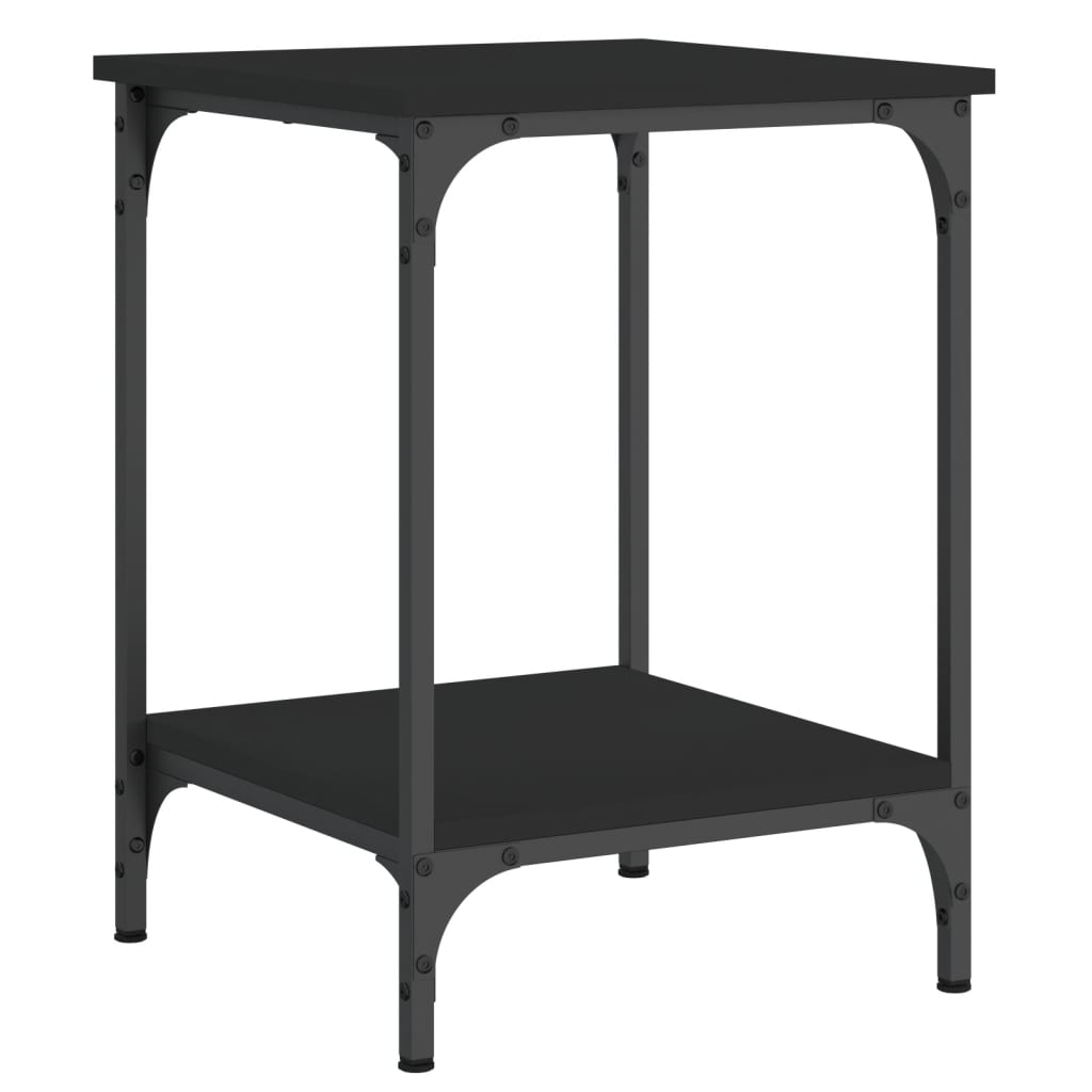 vidaXL Coffee Table Black 40x40x55 cm Engineered Wood