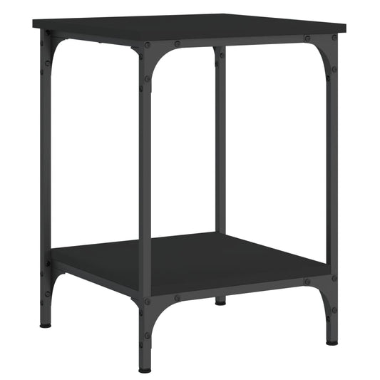 vidaXL Coffee Table Black 40x40x55 cm Engineered Wood