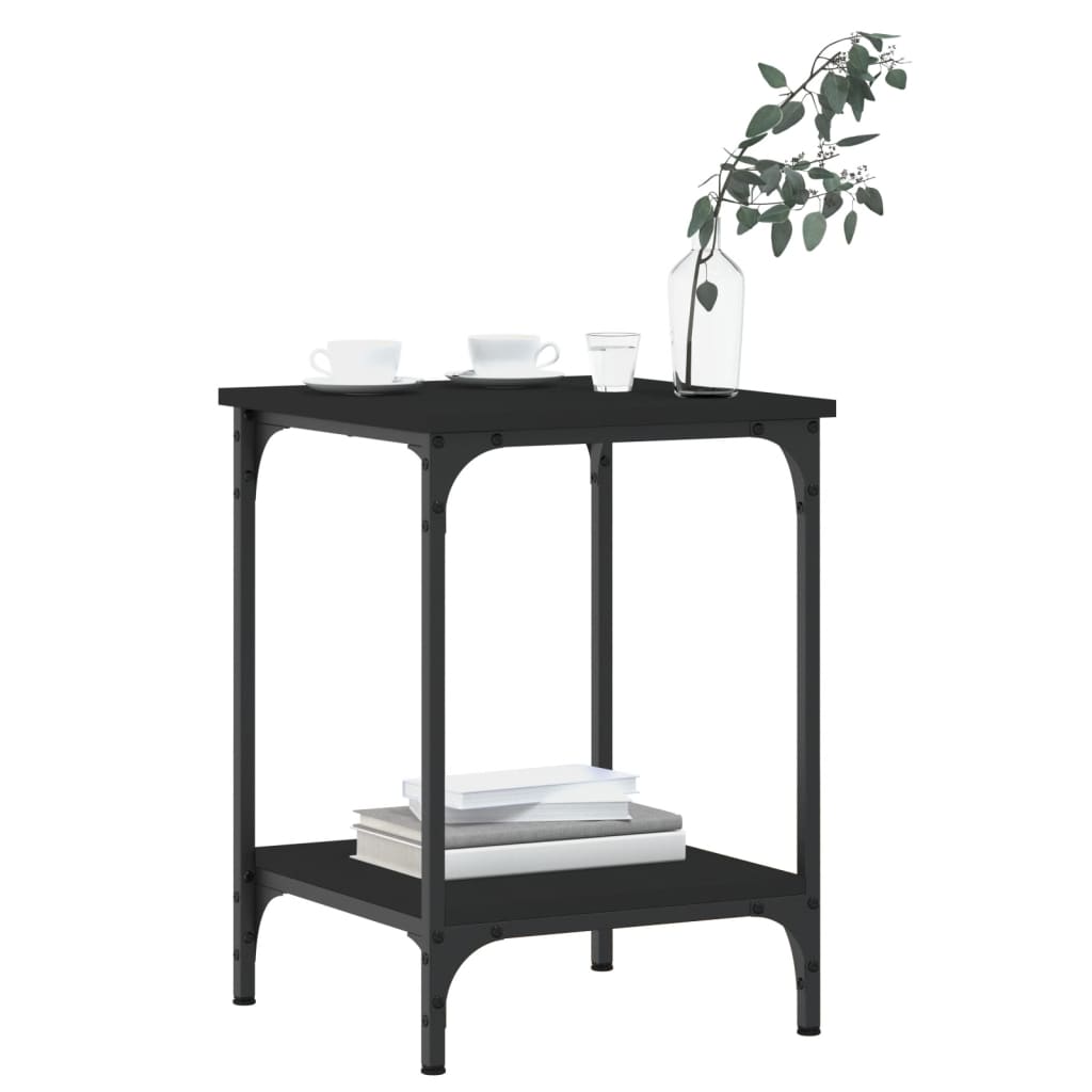 vidaXL Coffee Table Black 40x40x55 cm Engineered Wood