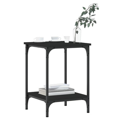 vidaXL Coffee Table Black 40x40x55 cm Engineered Wood