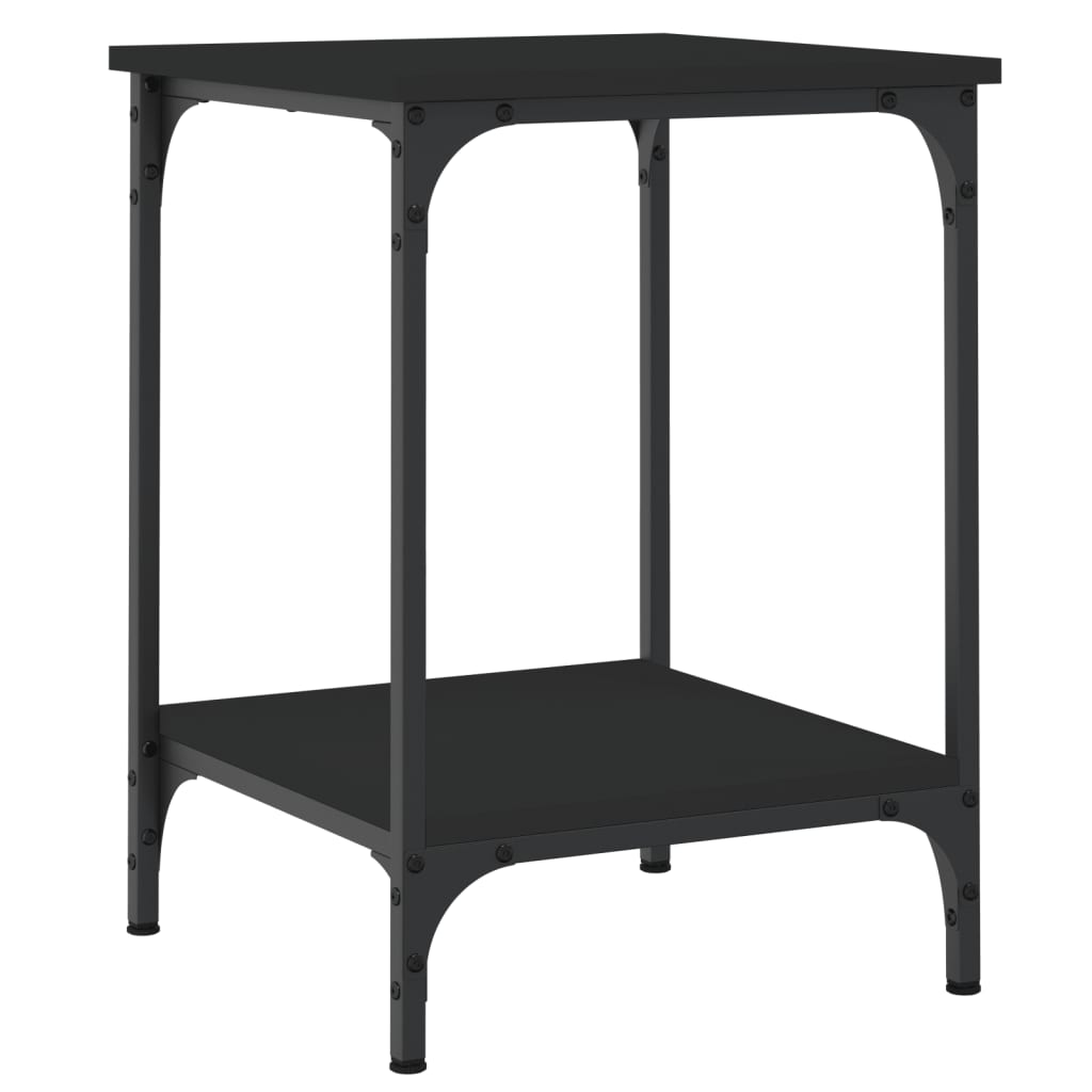 vidaXL Coffee Table Black 40x40x55 cm Engineered Wood