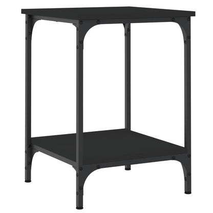 vidaXL Coffee Table Black 40x40x55 cm Engineered Wood