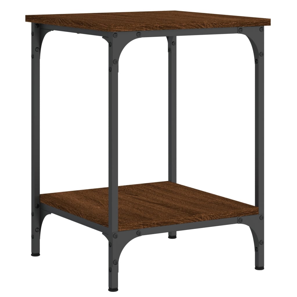 vidaXL Coffee Table Brown Oak 40x40x55 cm Engineered Wood