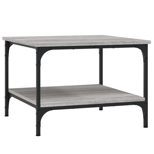 vidaXL Coffee Table Grey Sonoma 55x55x40 cm Engineered Wood