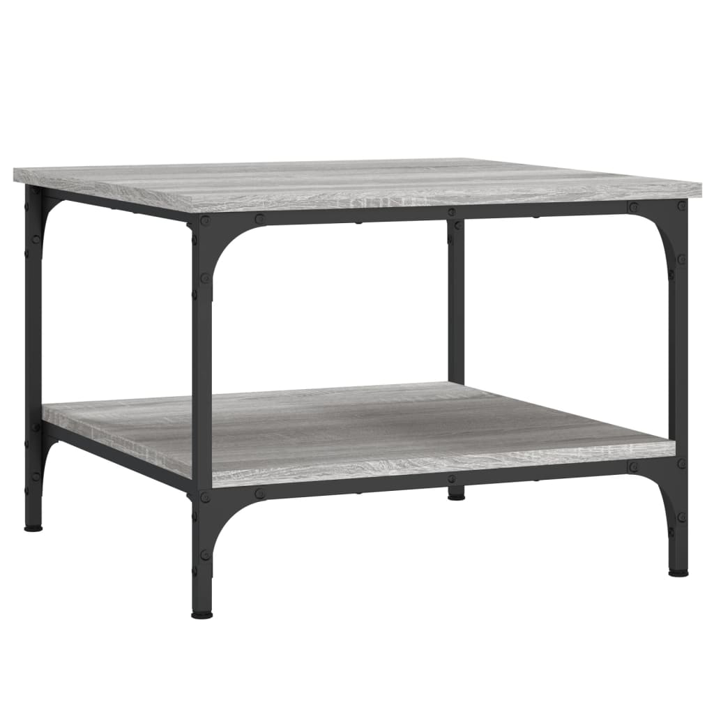 vidaXL Coffee Table Grey Sonoma 55x55x40 cm Engineered Wood
