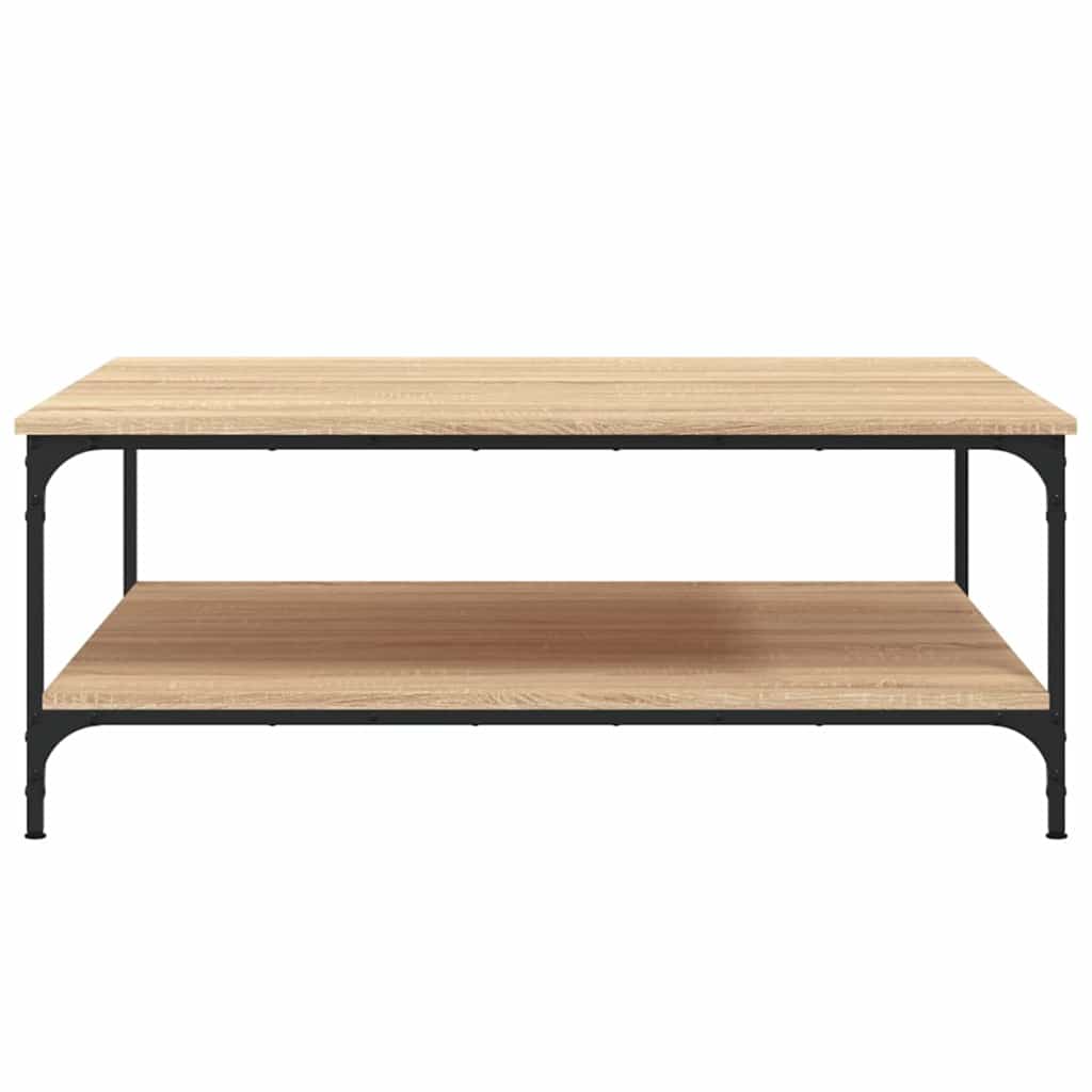 vidaXL Coffee Table Sonoma Oak 100x100x40 cm Engineered Wood