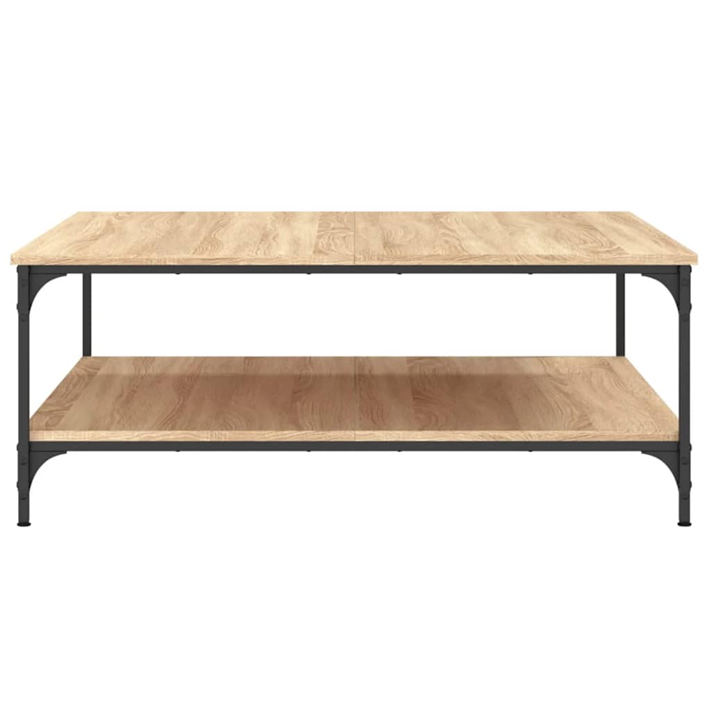 vidaXL Coffee Table Sonoma Oak 100x100x40 cm Engineered Wood