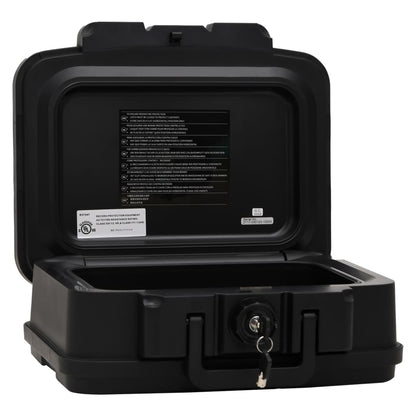 vidaXL Safe Box Black 38x32,5x16,5 cm