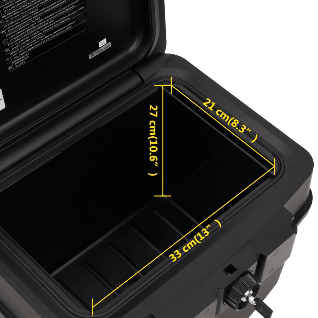 vidaXL Safe Box Black 44x37x34 cm