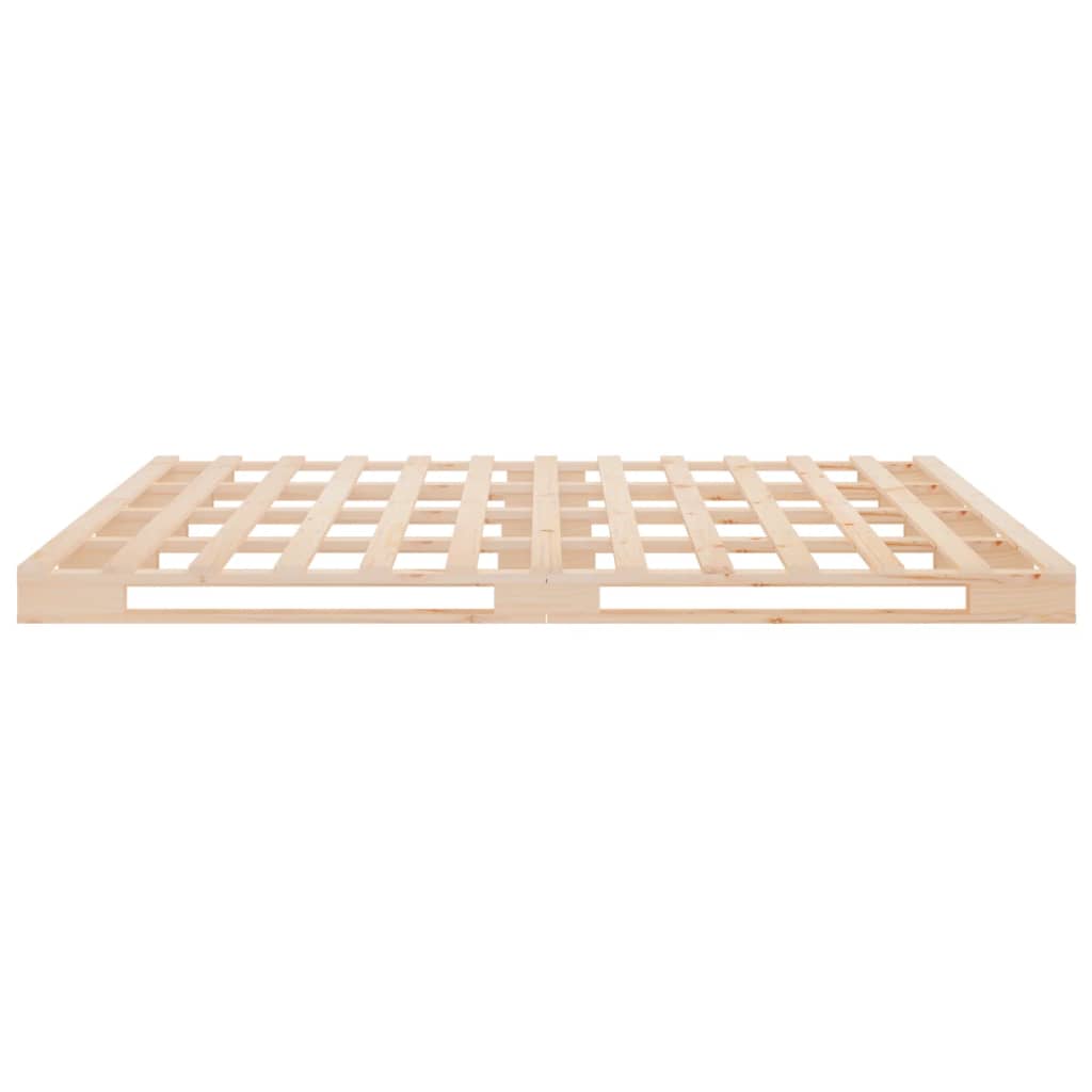vidaXL Bed Frame without Mattress 120x190cm Solid Wood Pine Small Double